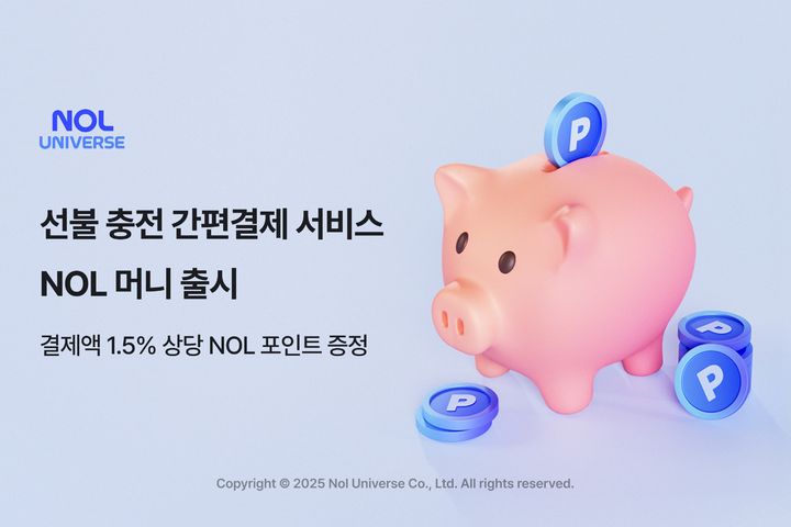 [서울=뉴시스] 놀유니버스가 간편 결제 서비스 'NOL 머니'를 출시했다고 13일 밝혔다. (사진=놀유니버스 제공) *재판매 및 DB 금지