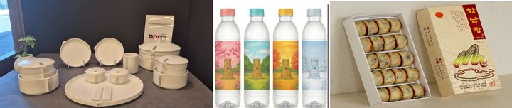 [안동=뉴시스] ㈜다미, ㈜로진, 황남빵의 제품들. (사진=경북도 제공) 2025.08.13. photo@newsis.com *재판매 및 DB 금지