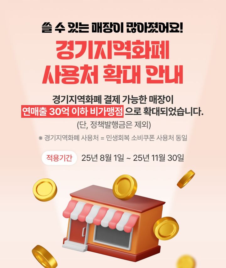 [광명=뉴시스] 광명사랑화폐 사용처 한시적 확대 안내 디지털 홍보자료.(사진=광명시 제공)2025.08.13.photo@newsis.com *재판매 및 DB 금지