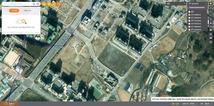 [공주=뉴시스] 생활지리정보시스템의 항공영상. (사진=공주시 제공) 2025.08.13. photo@newsis.com *재판매 및 DB 금지