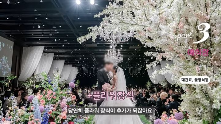 [뉴시스] 큐티 크리에이터 김습습의 지난 5월 신라 호텔 웨딩 사진. (출처=유튜브 '김습습Double Soup') *재판매 및 DB 금지