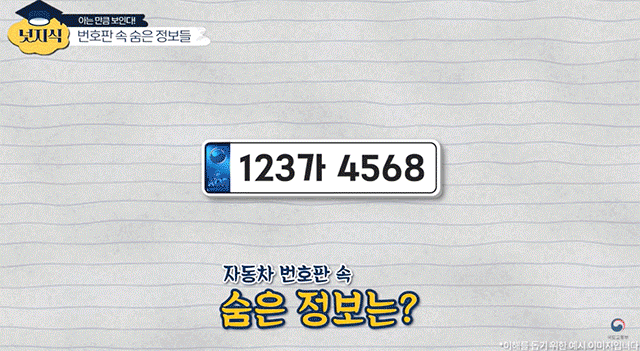 [서울=뉴시스] 17일 국토교통부 유튜브 채널에는 이같이 자동차 번호판 색깔과 숫자의 의미를 설명하는 콘텐츠가 게시됐다. 2025.08.17. (영상 출처=국토부 유튜브) *재판매 및 DB 금지