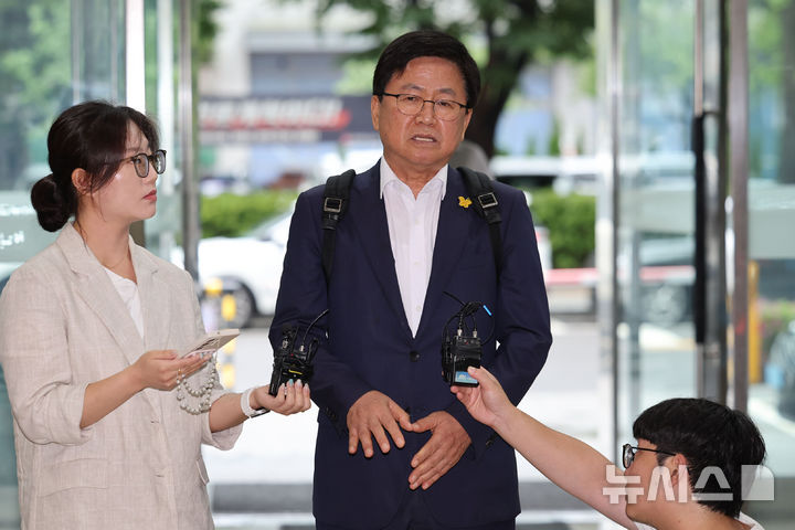 [서울=뉴시스] 권창회 기자 = 최교진 사회부총리 겸 교육부장관 후보자. 2025.08.14. kch0523@newsis.com