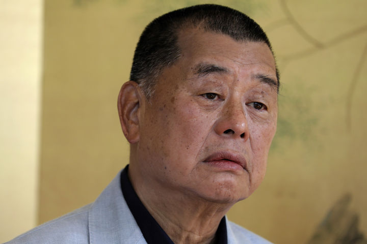 홍콩 빈과일보 창업주 지미 라이, 국가보안법 위반으로 징역 20년(종합2보)