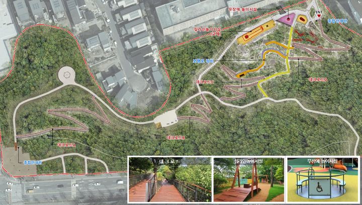 청주시, 11월까지 성화근린공원 도시숲 무장애 환경개선