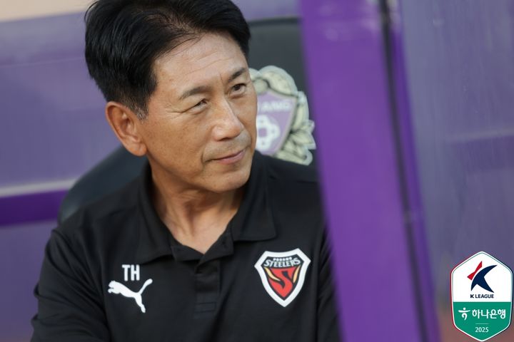 [안양=뉴시스]K리그1 포항 박태하 감독. (사진=한국프로축구연맹 제공)