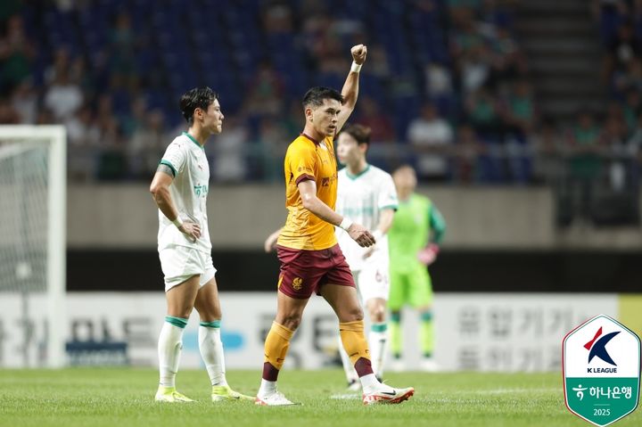 [서울=뉴시스] 프로축구 K리그1 광주FC의 헤이스. (사진=한국프로축구연맹 제공) *재판매 및 DB 금지