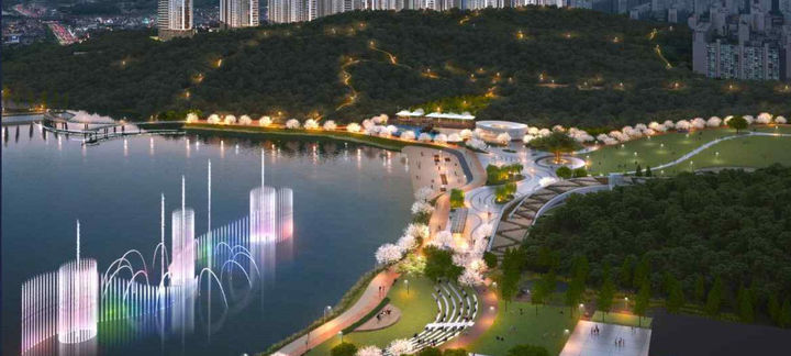 [광주=뉴시스] 광주 풍암호수공원 조감도. (사진=광주시청 제공). photo@newsis.com *재판매 및 DB 금지