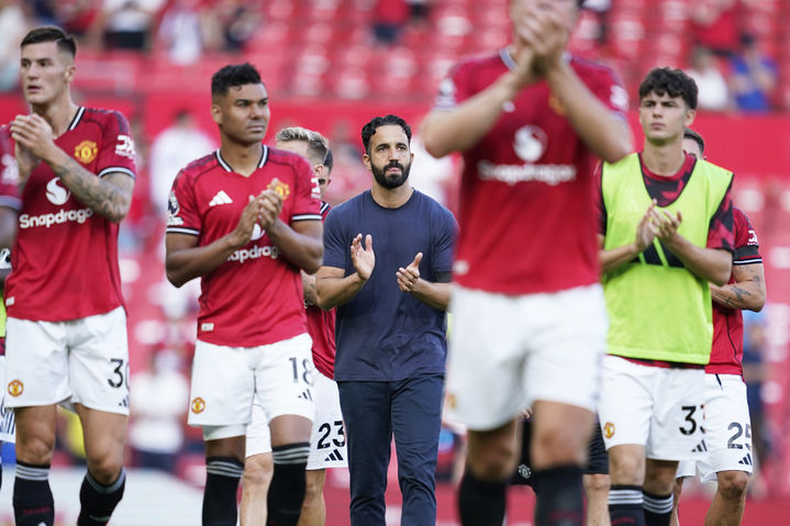 [맨체스터=AP/뉴시스]맨유, EPL 개막전서 아스널에 패배. 2025.08.17.