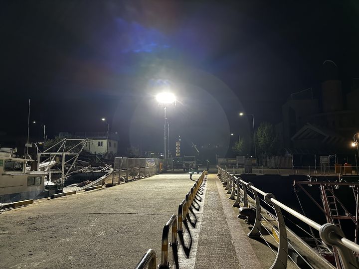 [보령=뉴시스] 충남 보령시 대천연안여객터미널에 설치된 조명타워 모습. (사진=보령시 제공) 2025.08.18. photo@newsis.com *재판매 및 DB 금지