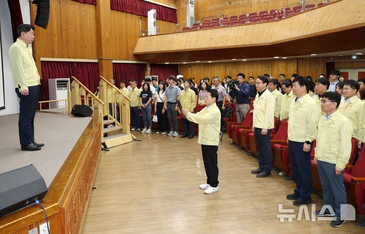 [전주=뉴시스] 전북 전주시는 18일 오전 6시부터 올해 '을지연습 비상소집 훈련'을 실시하고 있다. (사진=전주시 제공) 2025.08.18. photo@newsis.com 