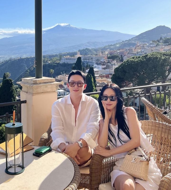 [서울=뉴시스] 배우 한예슬(오른쪽)과 남편 류성재. (사진=한예슬 인스타그램 캡처) 2025.08.18. photo@newsis.com *재판매 및 DB 금지