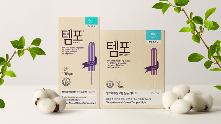 [서울=뉴시스] 동아제약, 템포 내추럴코튼 탐폰 라이트 출시 (사진=동아제약 제공) 2025.08.18. photo@newsis.com *재판매 및 DB 금지