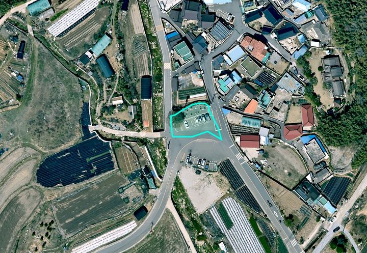 [양산=뉴시스] 개곡마을 태양광 발전시설 설치공사 위치도. (사진=양산시 제공) 2025.08.18. photo@newsis.com *재판매 및 DB 금지