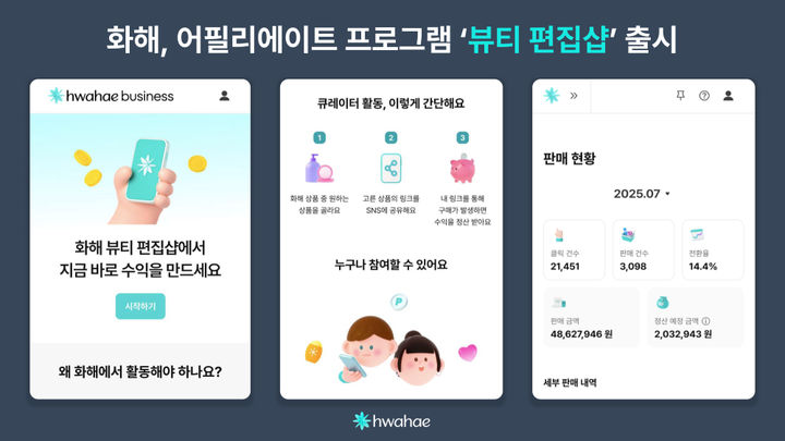 [서울=뉴시스] 화해글로벌이 출시한 '뷰티 편집샵' (사진=화해글로벌 제공) 2025.08.18. photo@newsis.com *재판매 및 DB 금지