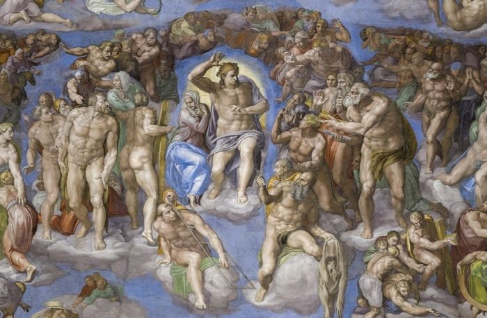 Michelangelo's Last Judgement. Image copyright Vatican Museums. *재판매 및 DB 금지