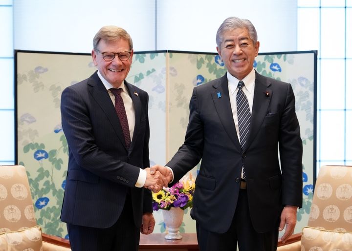 이와야 다케시 일본 외무상이 18일 방일 중인 요한 바데풀 독일 외무장관과 첫 외상 전략 대화를 열었다. (사진=일본 외무성 홈페이지) 2025.08.18. *재판매 및 DB 금지