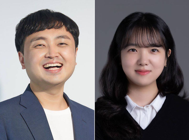 [서울=뉴시스] 최동준 기자 = 대통령실은 18일 각 부처와 소통하며 청년정책 개선을 위해 일할 청년담당관으로 이주형(32.왼쪽)·최지원(31) 씨를 임용했다고 밝혔다.신임 청년담당관들은 청년 정책 수립과 제도 개선, 부처별 청년 정책 점검, 청년 소통 강화 업무 등을 맡는다. (사진=대통령실 제공) 2025.08.18. photo@newsis.com *재판매 및 DB 금지