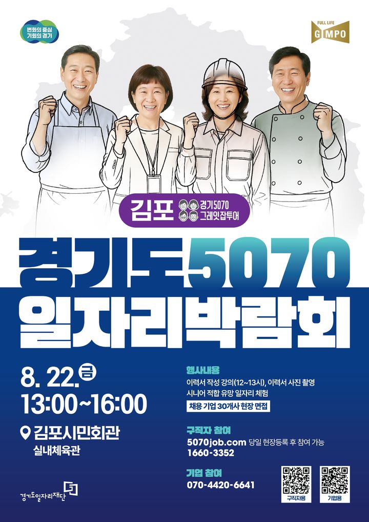 '경기도 5070 일자리박람회 in 김포'(사진=경기도일자리재단 제공) *재판매 및 DB 금지