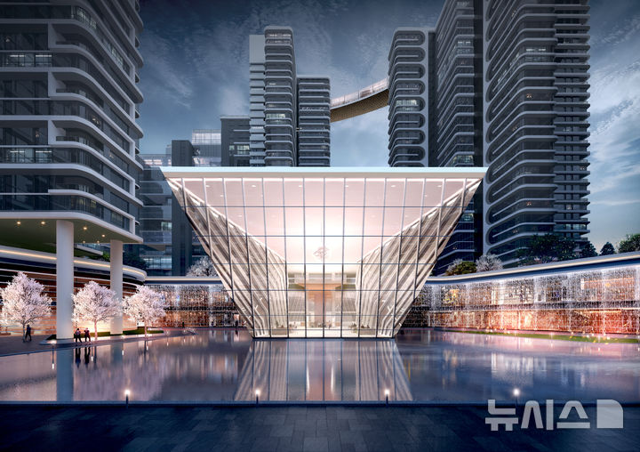 [서울=뉴시스] 크리비아 라운지 투시도. 