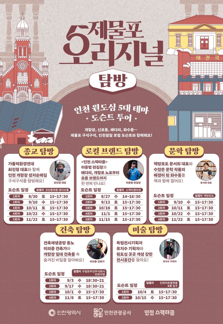 [인천=뉴시스] 제물포 오리지널 탐방 포스터. (사진=인천관광공사 제공) 2025.08.19. photo@newsis.com *재판매 및 DB 금지