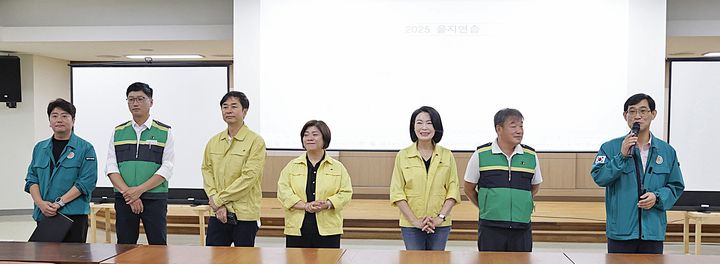 을지훈련 근무자 격려 방문. *재판매 및 DB 금지