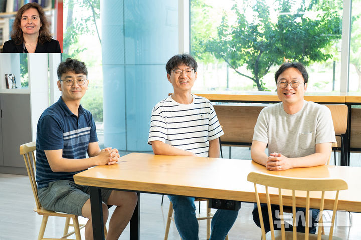 광주과학기술원(GIST)이 미국 MIT(매사추세츠공대)와 손잡고 인간 중심의 '피지컬 AI(인공지능) 상호작용 연구센터' 설립에 나선다. ) 사진 오른쪽부터) 연구책임자 GIST 김승준 교수, 김경중 교수, 홍진혁 교수. (왼쪽 상단) 해외연구책임자 MIT 다니엘라 루스 교수. (사진=GIST 제공) photo@newsis.com