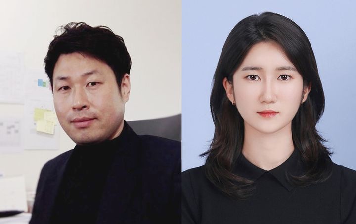 [울산=뉴시스] 구미현 기자 =UNIST 연구진. 장성연 교수(왼쪽)과 백정예 연구원(제1저자) photo@newsis.com *재판매 및 DB 금지