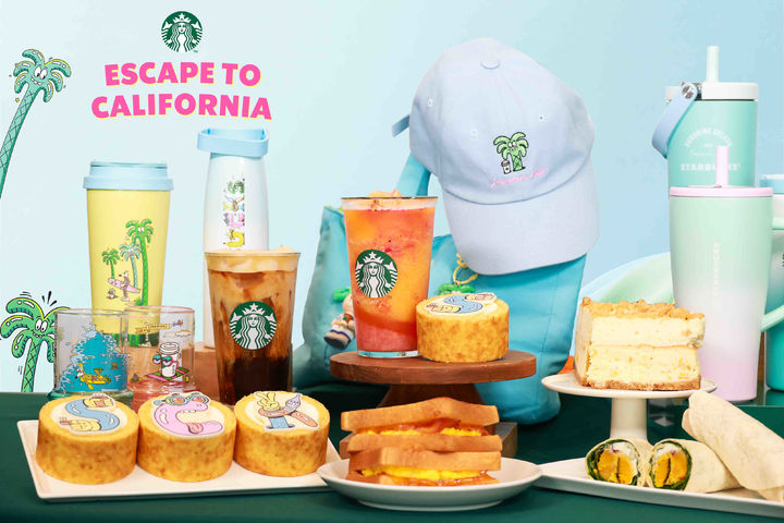 [서울=뉴시스] 스타벅스코리아가 미국 아티스트 스티븐 해링턴과 협업에 나섰다. (사진=스타벅스코리아 제공) *재판매 및 DB 금지