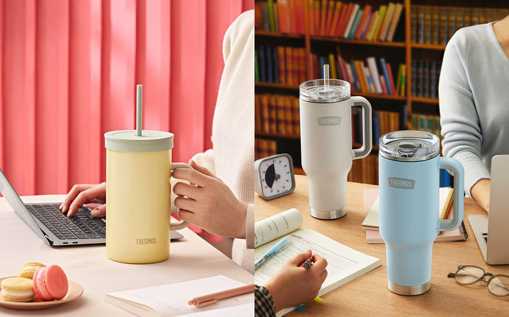 [서울=뉴시스]써모스 '대용량 컵앤텀블러' 2종.(사진=써모스 제공) 2025.08.20. photo@newsis.com *재판매 및 DB 금지
