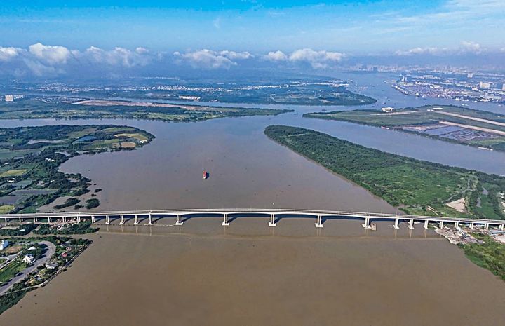 [서울=뉴시스] 베트남 년짝대교(Nhon Trach Bridge) 전경. (사진=금호건설 제공) 2025.08.20. photo@newsis.com *재판매 및 DB 금지