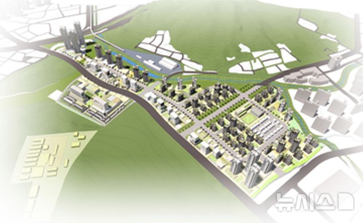 [의정부=뉴시스] 경기 의정부시 고산동에 추진 중인 법조타운 조감도. 인허가 등 관련 사항에 의해 변경될 수 있음. (사진=LH 경기북부본부 제공) 2025.08.21 photo@newsis.com