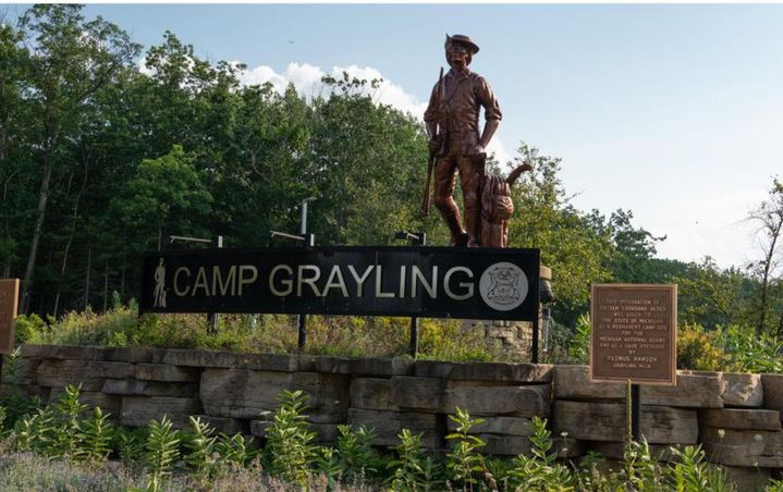 [서울=뉴시스] 미국 미시간주 캠프그레이링의 정문.(출처: 성조지) 2025.08.20. *재판매 및 DB 금지