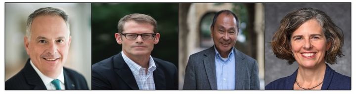 왼쪽부터 케네스 와인스타인 허드슨연구소 석좌, 대릴 프레스 다트머스대학교 정치학과 교수, 프랜시스 후쿠야마 스탠퍼드대학교 정치학과 교수, 캐시 크레이머 위스콘신 매디슨대학교 정치학과 교수. (사진=문화일보 제공) *재판매 및 DB 금지