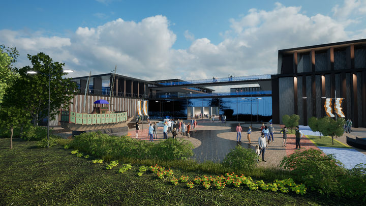 [무안=뉴시스] 국립해양수산박물관 조감도. (조감도 제공 = 전남도). 2025.08.20. photo@newsis.com *재판매 및 DB 금지