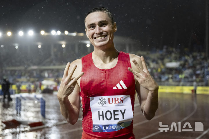 [로잔=AP/뉴시스] 육상 조시 호이. 2025.08.20. photo@newsis.com