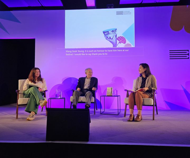 영국 '에든버러 국제 도서 축제'의 황석영 작가 초청 행사. (사진=주영한국문화원 제공) *재판매 및 DB 금지