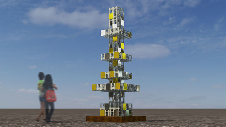 [대구=뉴시스] 서현규_2023Connection no.3_Fastener, Gold stainless. (사진=행복북구문화재단 제공) 2025.08.21. photo@newsis.com *재판매 및 DB 금지