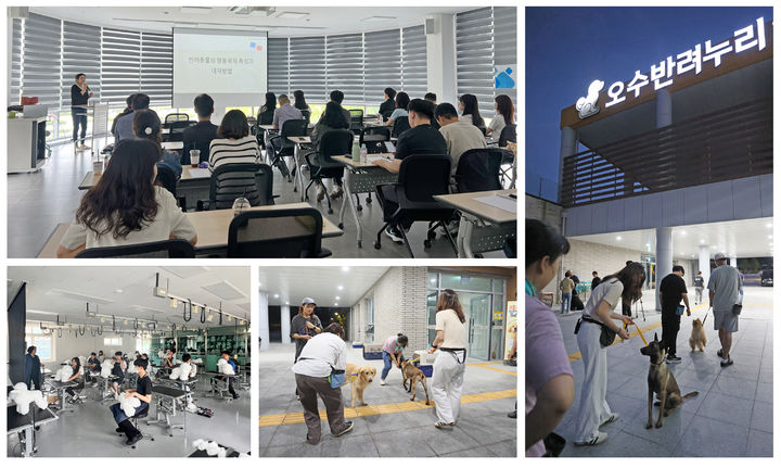 [임실=뉴시스] 임실 오수반려누리에서 진행 중인 반려동물 전문인재 양성 과정. *재판매 및 DB 금지