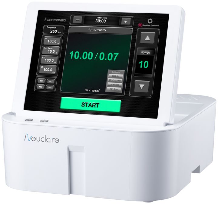 [서울=뉴시스] 치료용 초음파 의료기기 '뉴클레어'(Neuclare) (사진=딥슨바이오 제공) 2025.08.22. photo@newsis.com *재판매 및 DB 금지