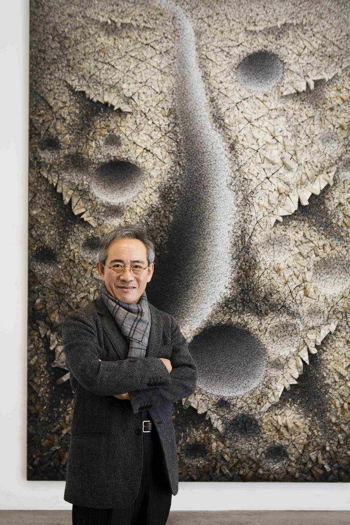 [무안=뉴시스] 전남국제수묵비엔날레 '작가의 방' 2관 전광영 작가. (사진 제공 = 전남국제수묵비엔날레). 2025.08.22. photo@newsis.com *재판매 및 DB 금지