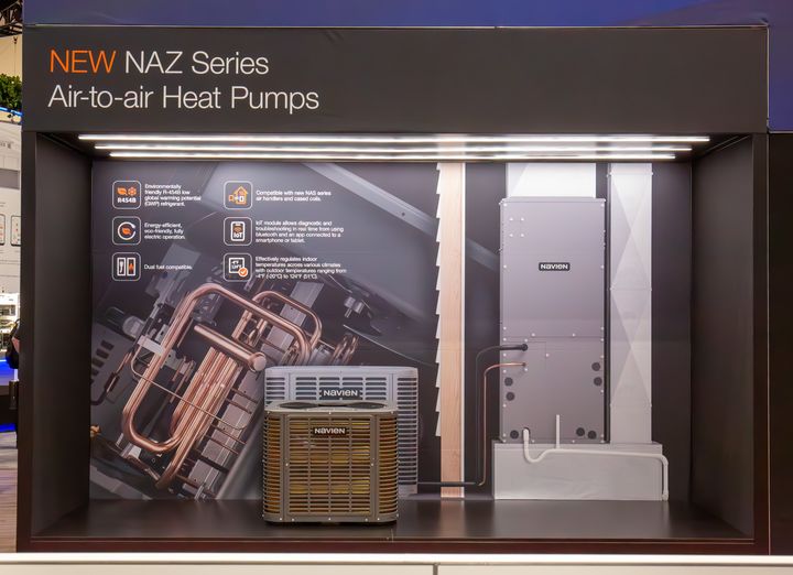 [서울=뉴시스] AHR 2025에 전시된 경동나비엔 히트펌프.(사진=경동나비엔 제공) 2025.08.24. photo@newsis.com *재판매 및 DB 금지