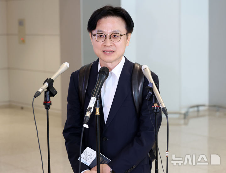 [인천공항=뉴시스] 조성우 기자 = 김정관 산업통상자원부 장관. 2025.08.22. xconfind@newsis.com