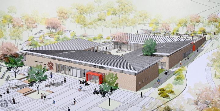 [진주=뉴시스]진주시, '반려동물지원센터' 건립 당선작 조감도.(사진=진주시 제공).2025.08.23.photo@newsis.com *재판매 및 DB 금지
