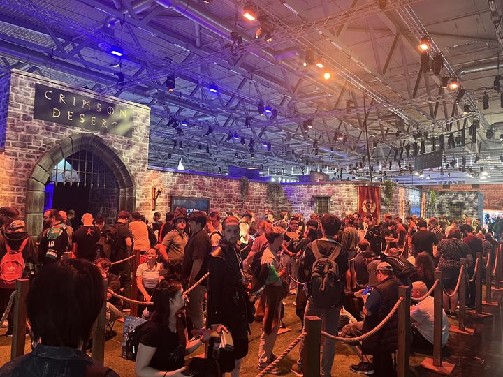 8월 20일부터 24일까지 독일 쾰른에서 열린 글로벌 게임쇼 '게임스컴 2025'의 펄어비스 부스. (사진=펄어비스 제공) 2025.08.20 *재판매 및 DB 금지