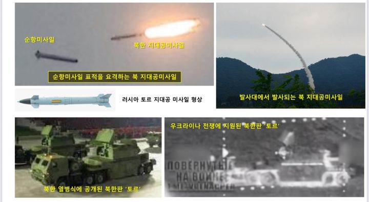 [서울=뉴시스]유용원 국민의힘 의원실이 제공한 북한이 지난 23일 시험 사격을 실시한 신형반항공미사일에 대한 분석자료.&nbsp; *재판매 및 DB 금지