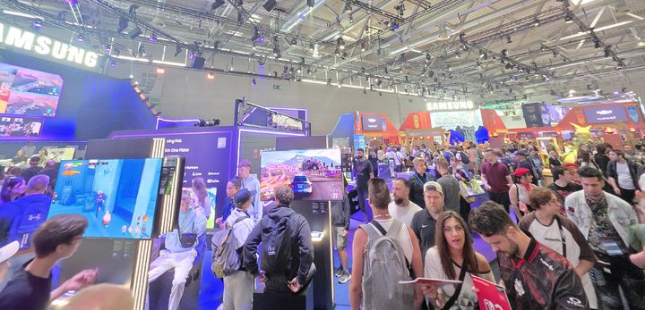 [쾰른(독일)=뉴시스] 오동현 기자 = 독일 쾰른에서 열린 게임스컴 2025의 삼성전자 부스. odong85@newsis.com *재판매 및 DB 금지 *재판매 및 DB 금지