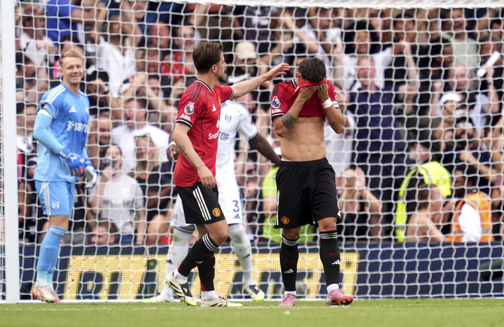 [런던=AP/뉴시스]맨유, 풀럼과 비기며 EPL 개막 2경기 무승. 2025.08.24.