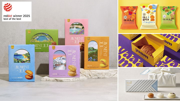 [서울=뉴시스] '2025 레드닷 디자인 어워드'에서 수상한 SPC삼립 제품들.(사진=SPC삼립 제공) *재판매 및 DB 금지