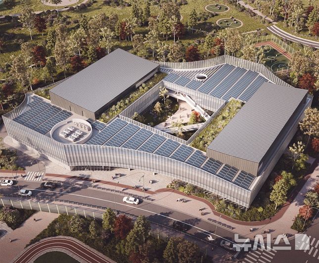 [파주=뉴시스] 경기 파주시 운정 다누림 노인·장애인복지관 조감도.(사진=파주시 제공)photo@newsis.com